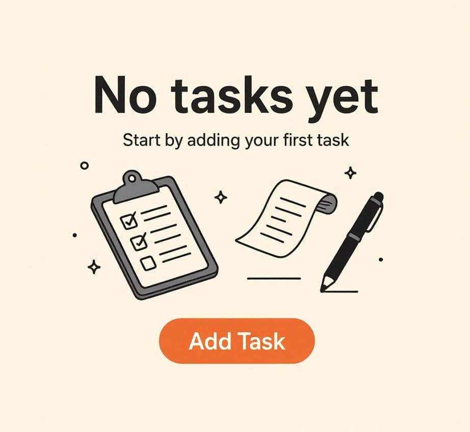 Empty states are those UI moments when there is no content yet to display