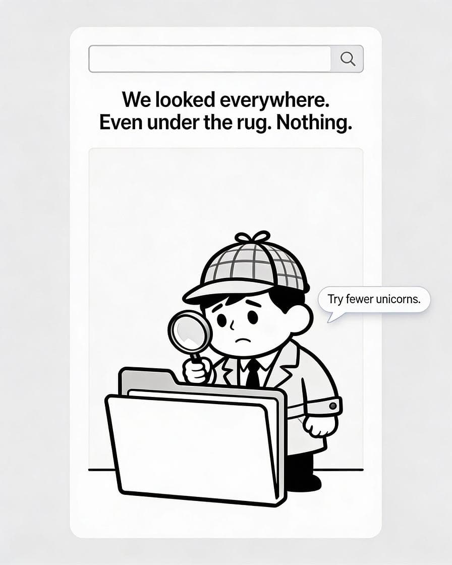 No search results - Empty State UI design