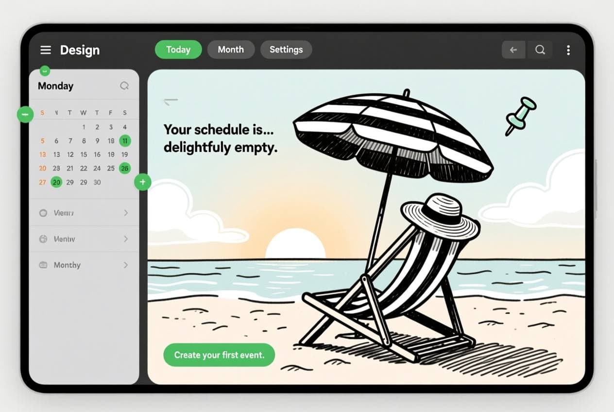 Empty saved states (Favorites, bookmarks, likes)