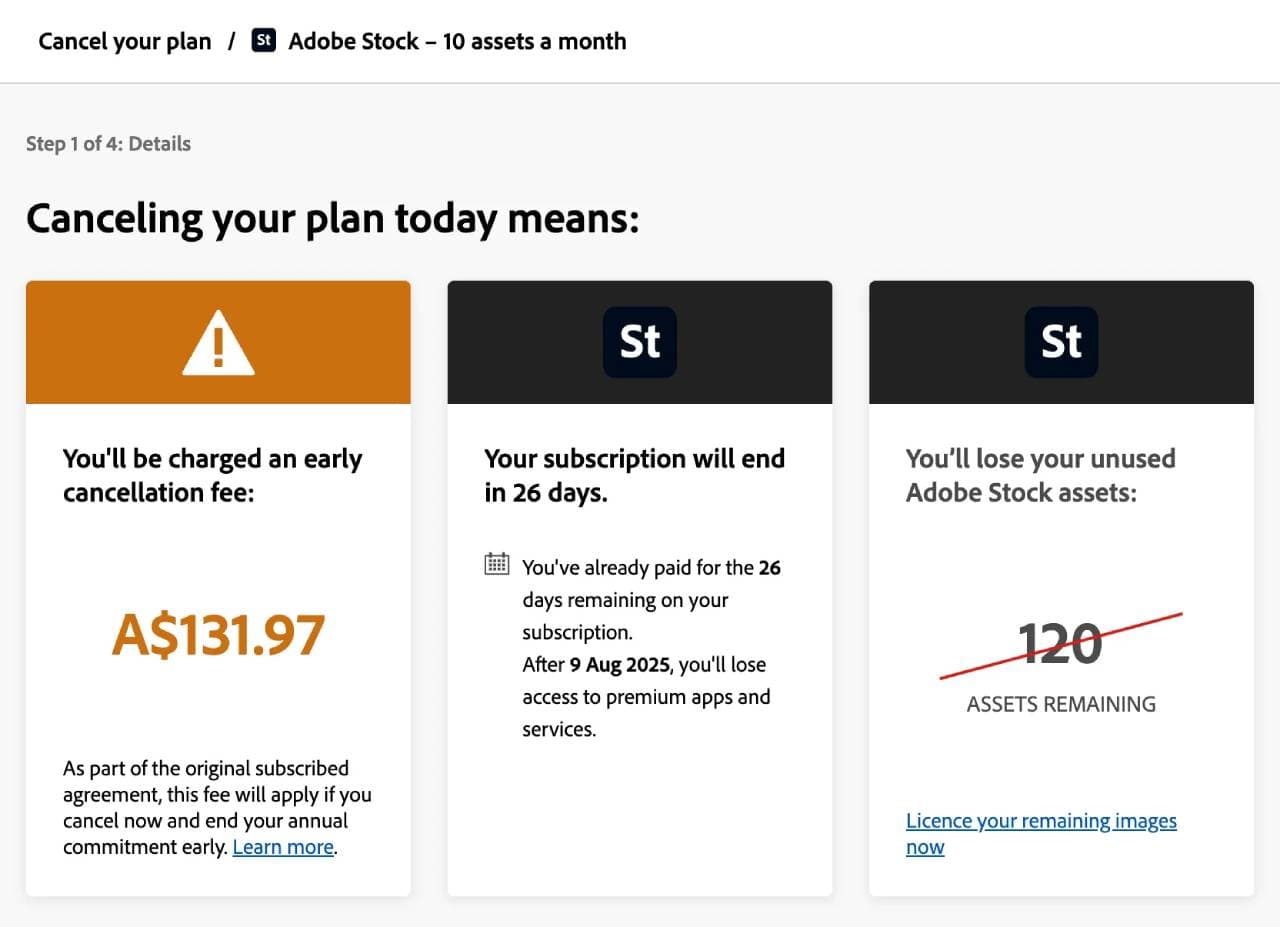 How to cancel Adobe subscription without fees