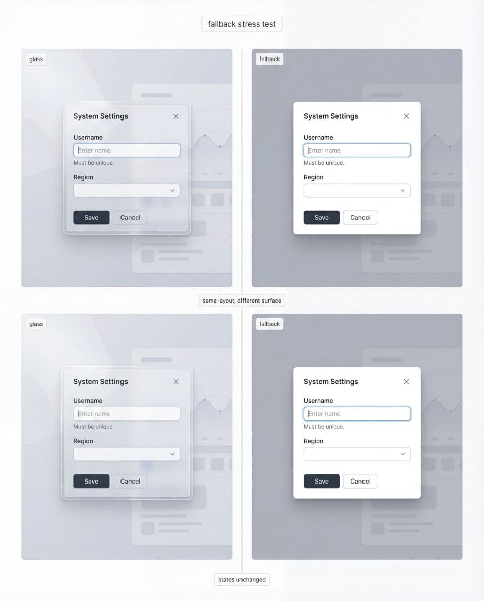 Most glass inspiration avoids density because density makes readability become work