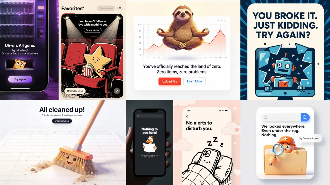 Empty state UI design: From zero to app engagement