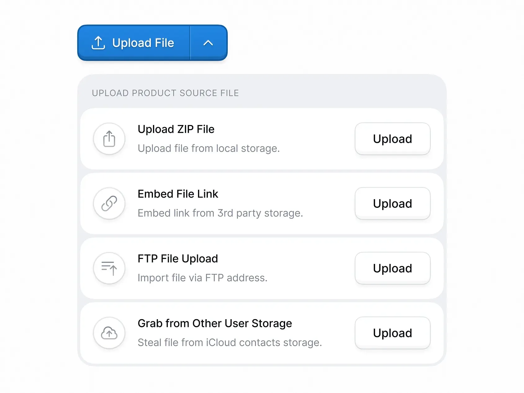 Split button group by Farrel Putra with a primary action and a menu