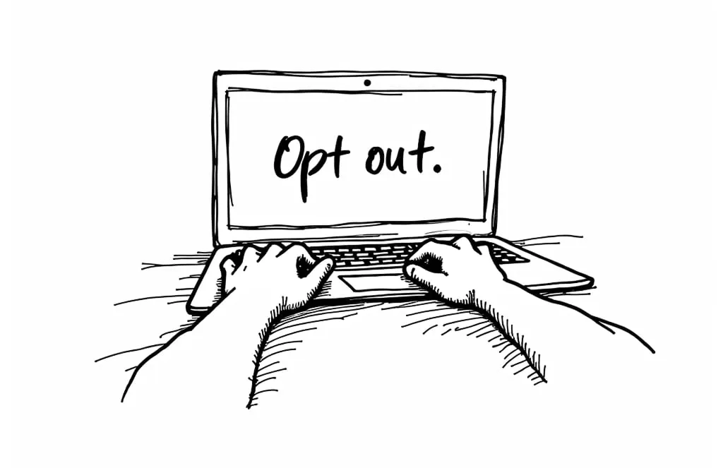 Design example illustrating avoid "creepy" factor in audience analytics