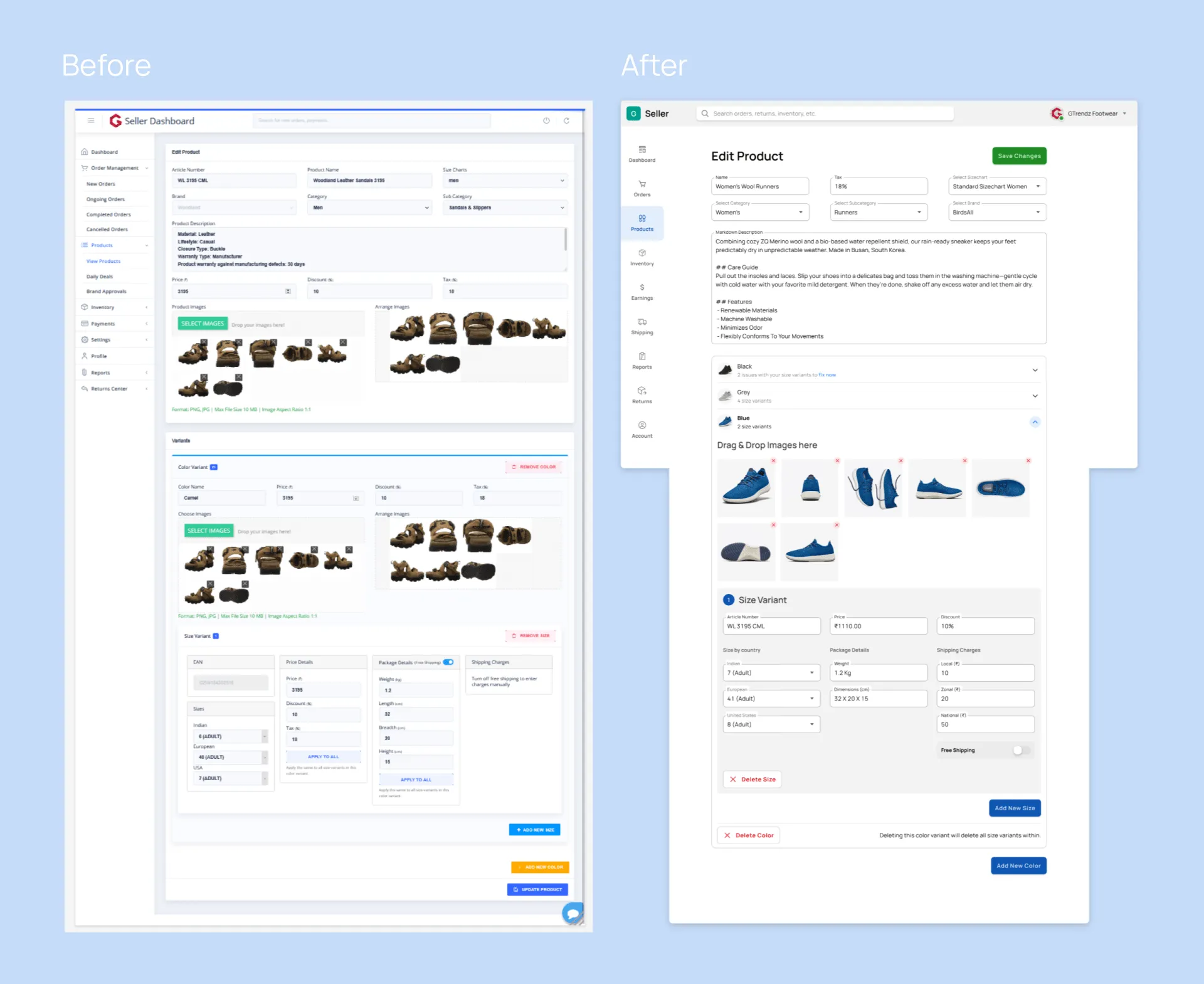 Why do we need example illustrating products screen
