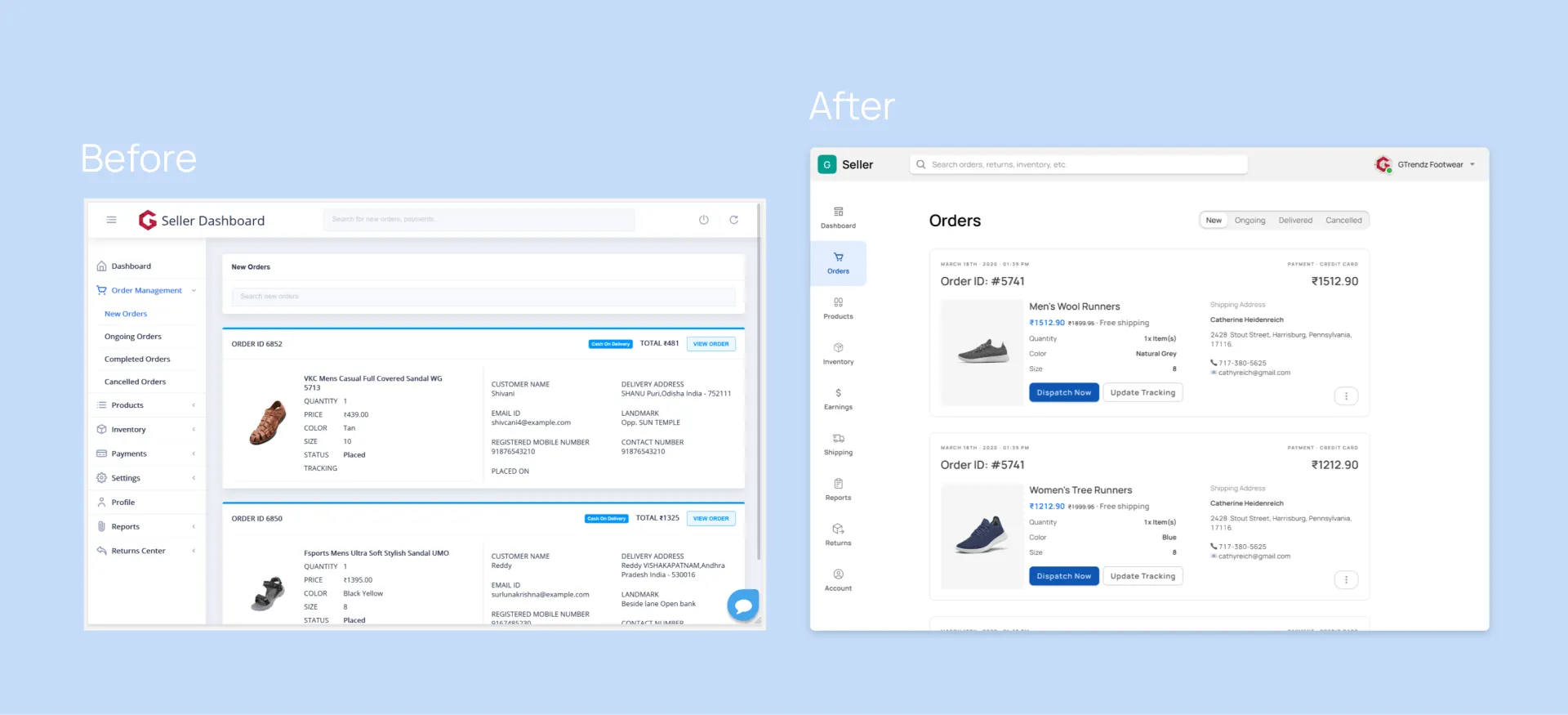 Why do we need example illustrating account screen