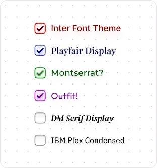 Checkbox example illustrating theme and color