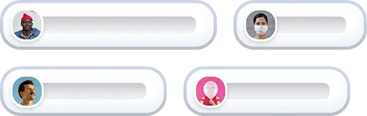 Chips with a round user avatar before the label