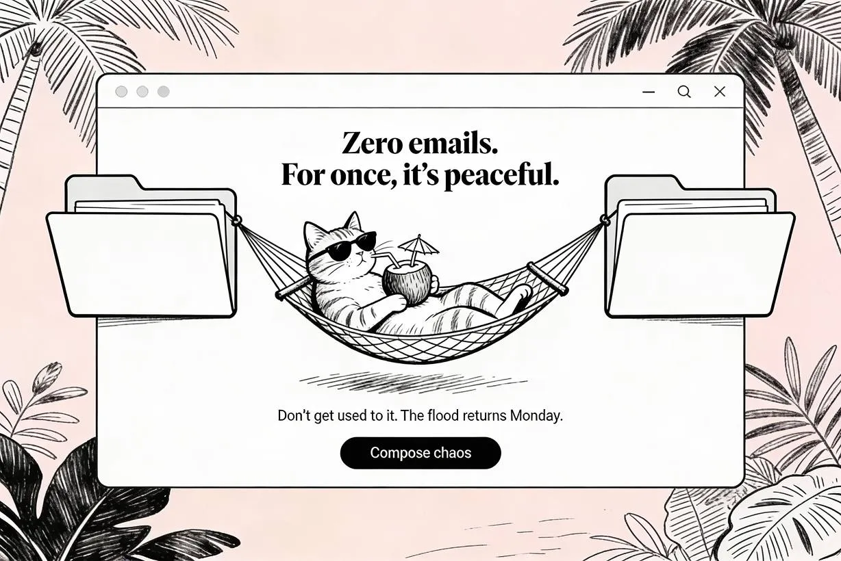 Empty state example illustrating rules for using illustrations