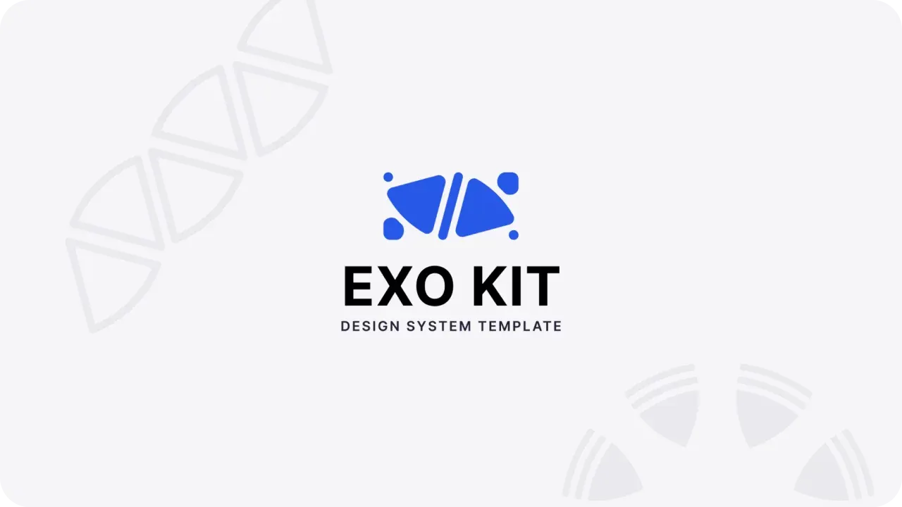 Design example illustrating exo kit design system for figma