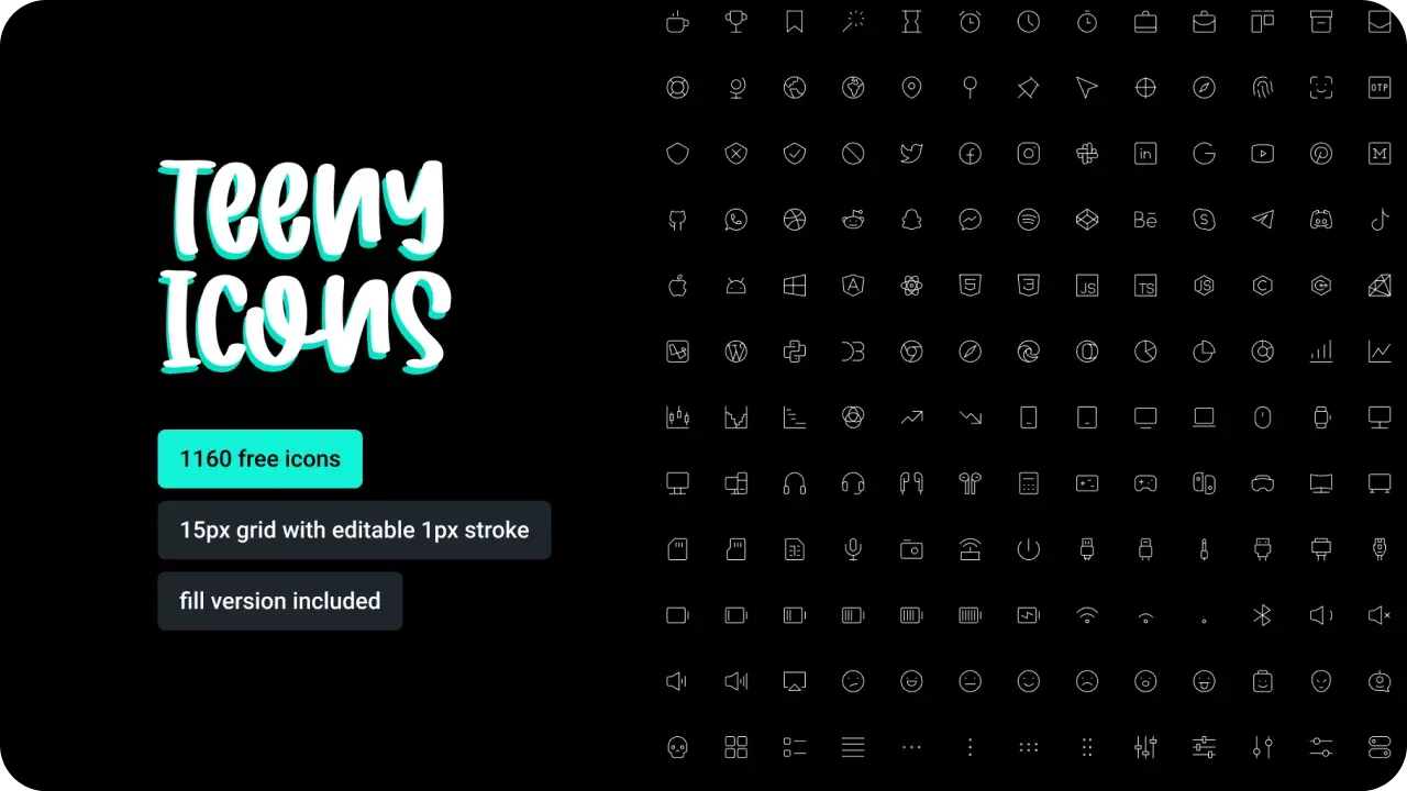 Design example illustrating teenyicons