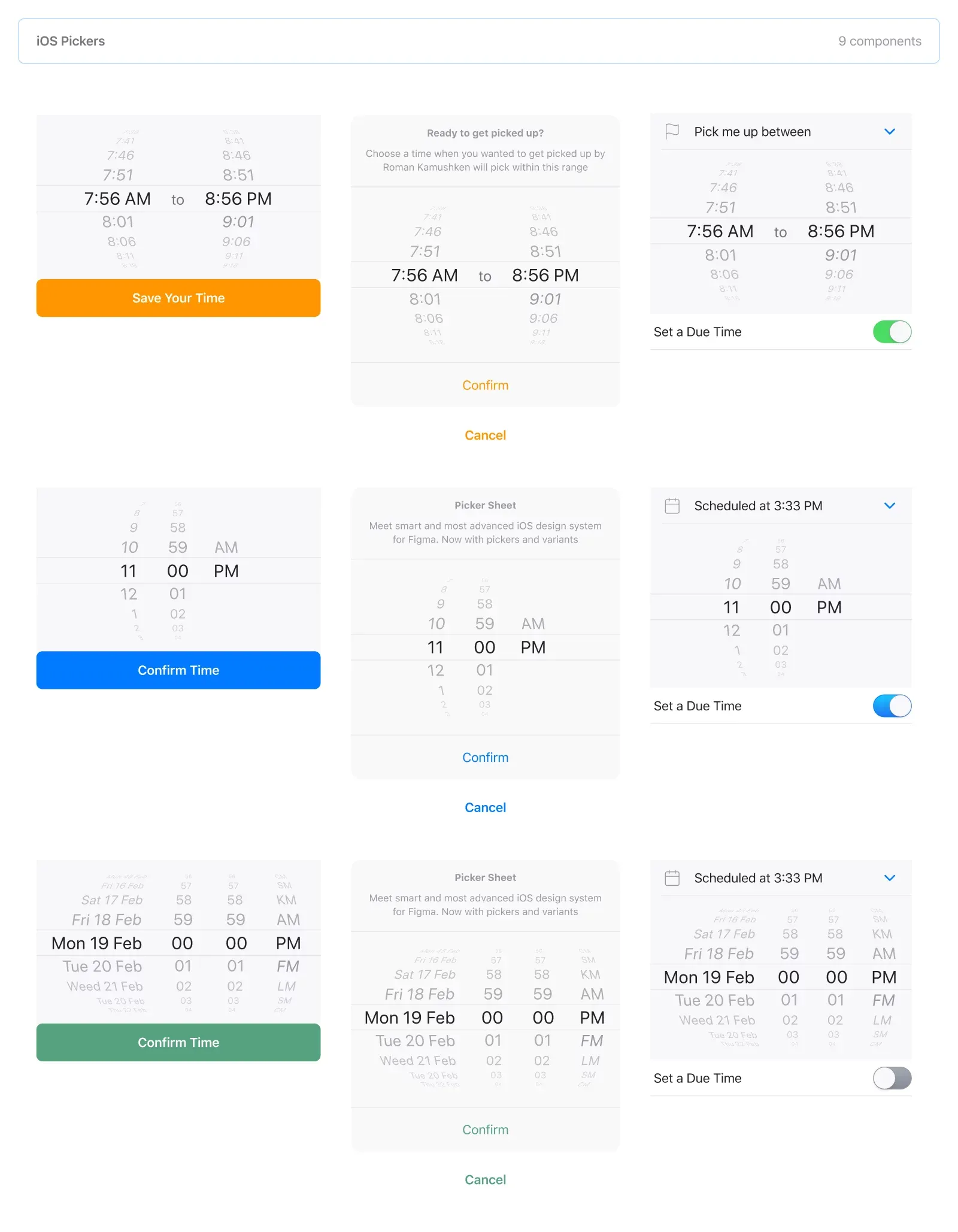 iOS app design templates