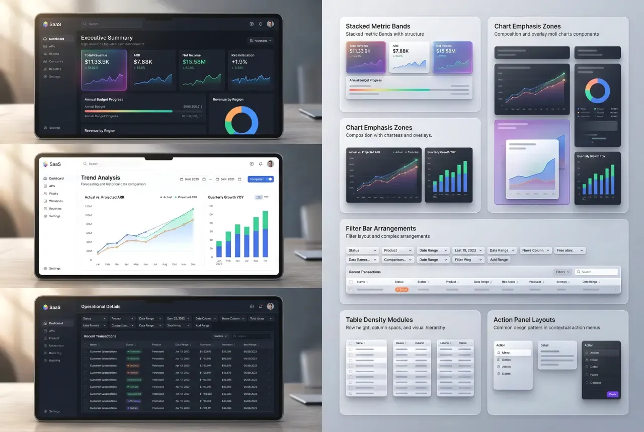 How to study SaaS dashboard example illustrating how to study dashboard patterns with more intent