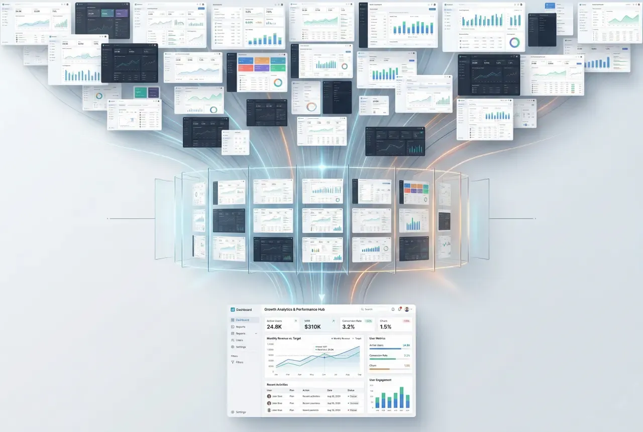 How to study SaaS dashboard example illustrating why ai makes pattern literacy even more valuable