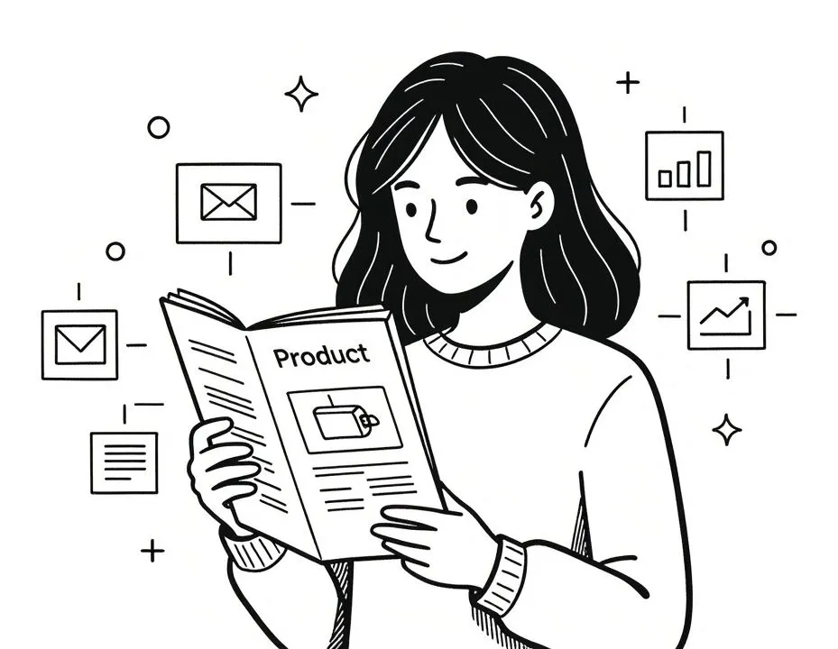 Design example illustrating exposition - tell people what your product is and what it does