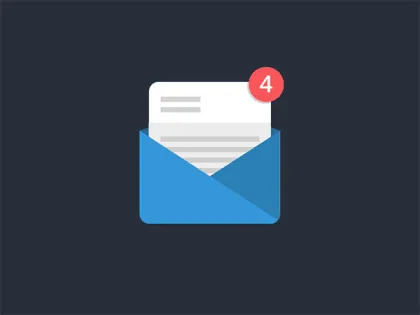 Notifications example illustrating update available