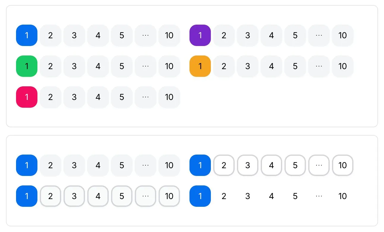 Pagination example illustrating usability tips for seamless navigation