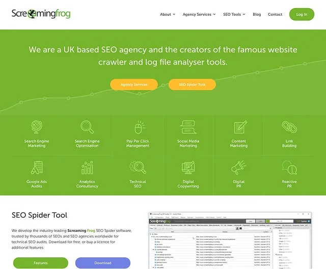 Design example illustrating let’s talk about screaming frog‍