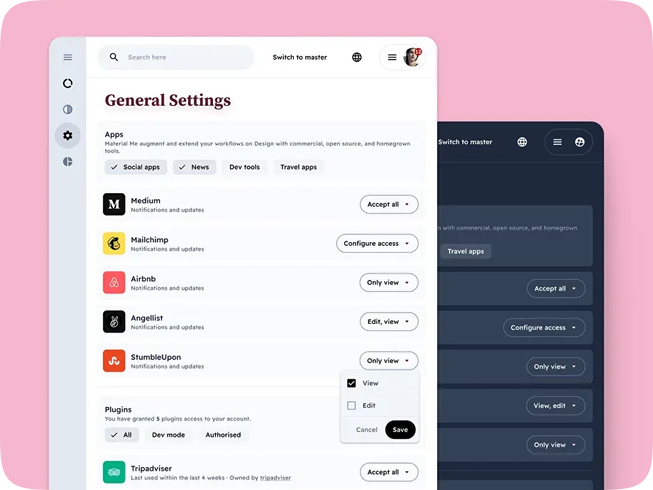 Material Me design work featured in the article