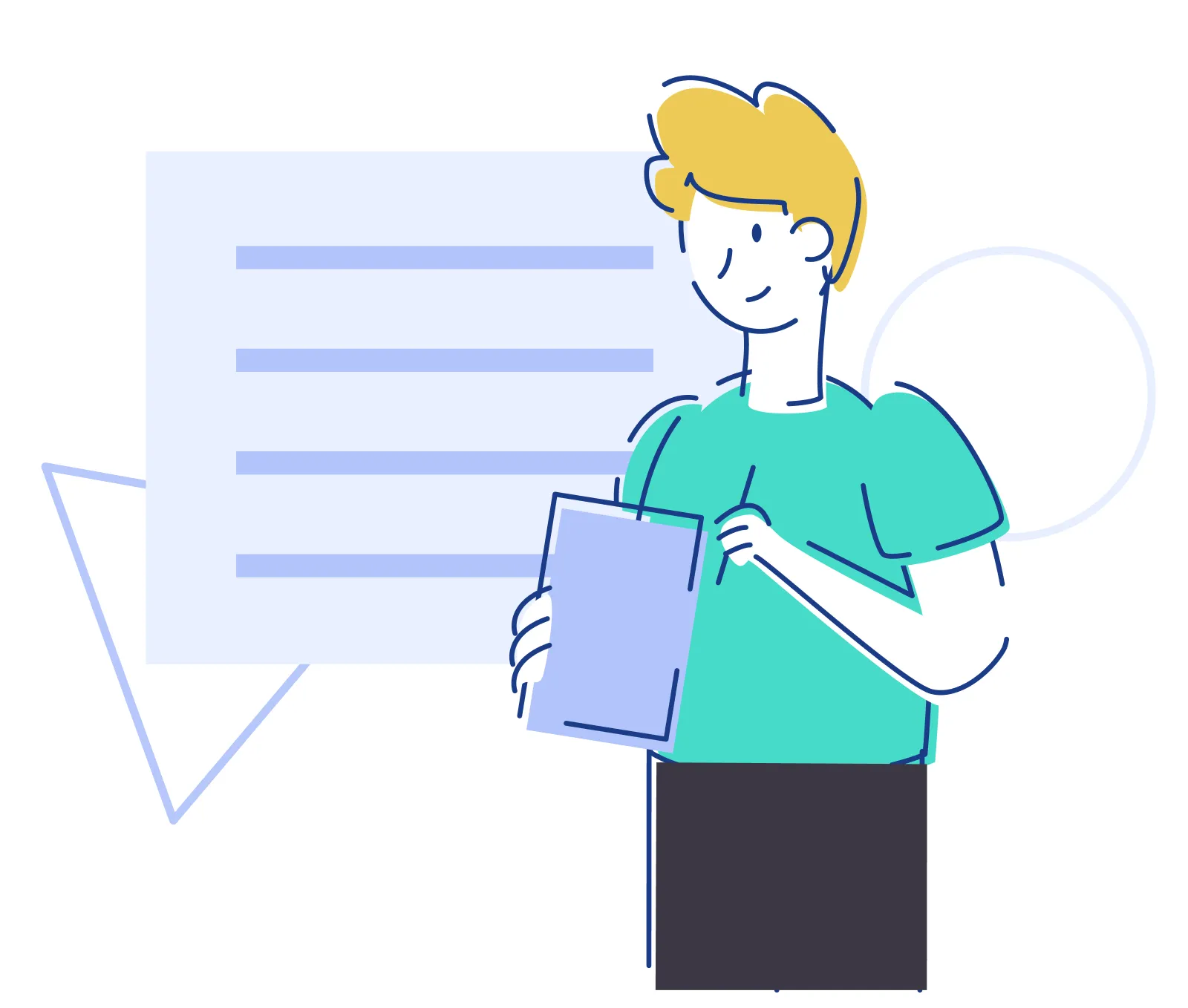 Design example illustrating start blogging