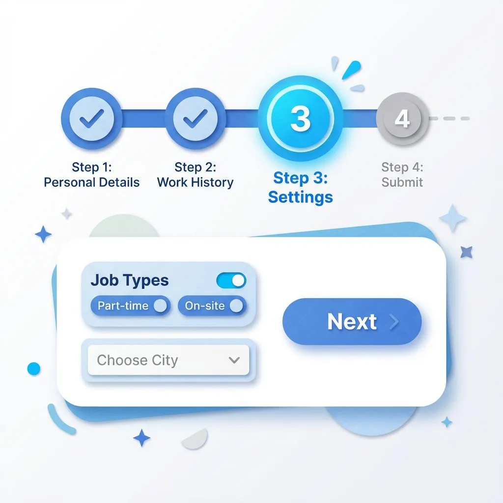 The Steps UI is not just a string of circles and lines. It’s a visual metaphor for progress and a tool for structuring interaction