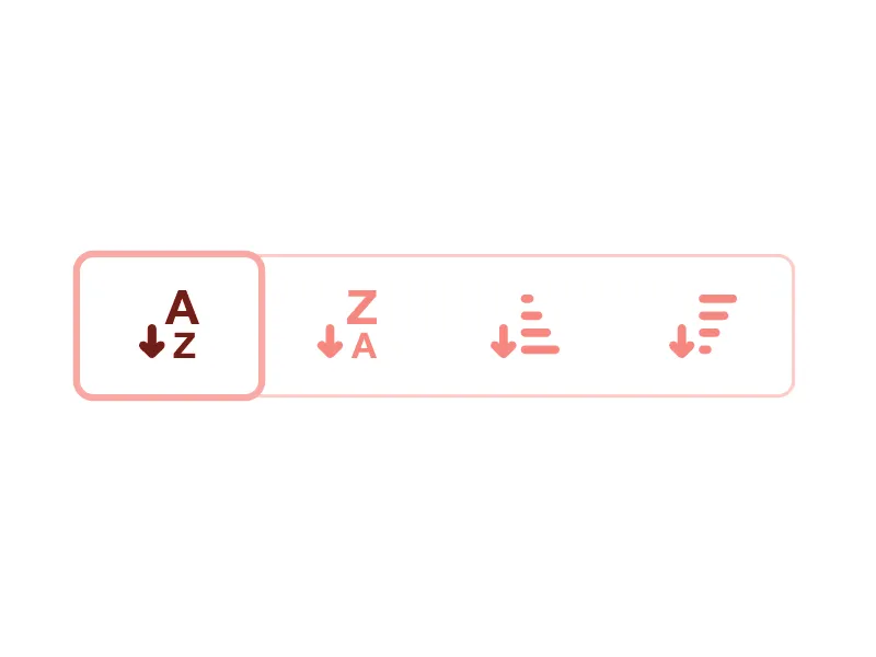 Tab focus state shown in example