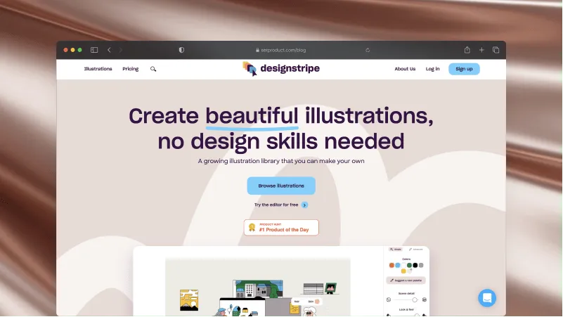 Design example illustrating the history of ui