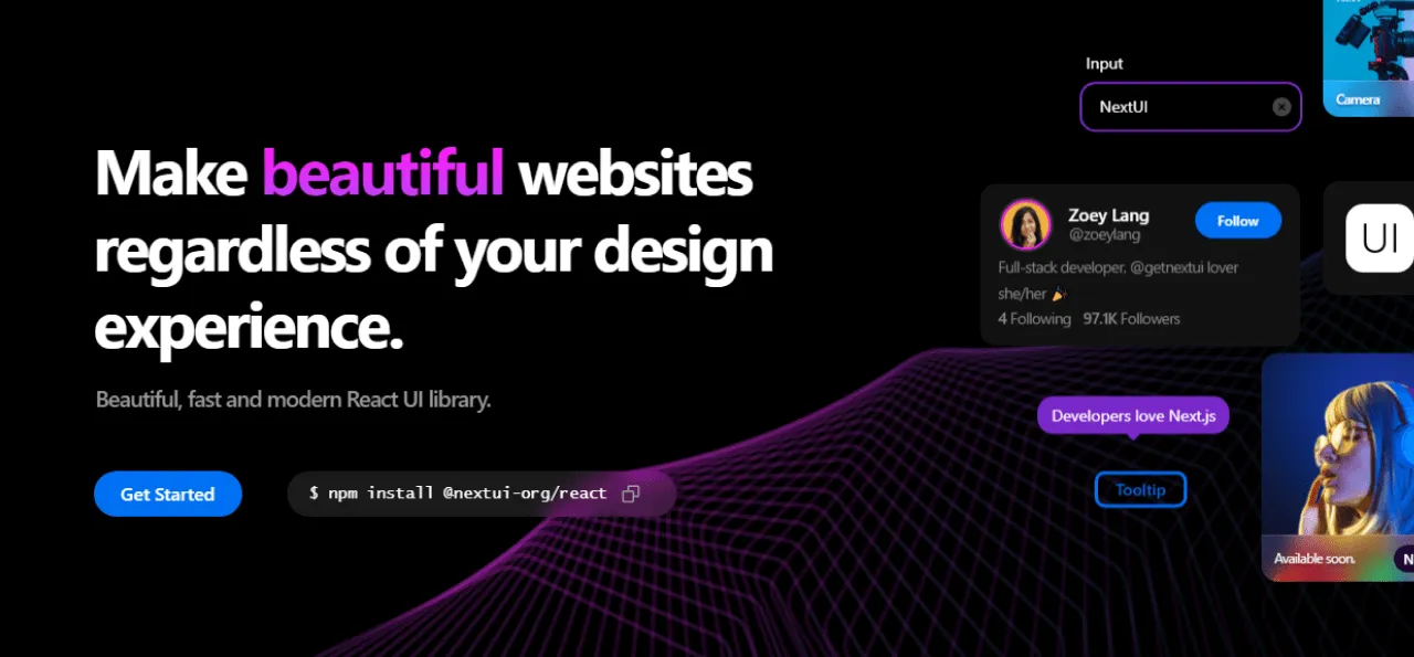 Design example illustrating nextui
