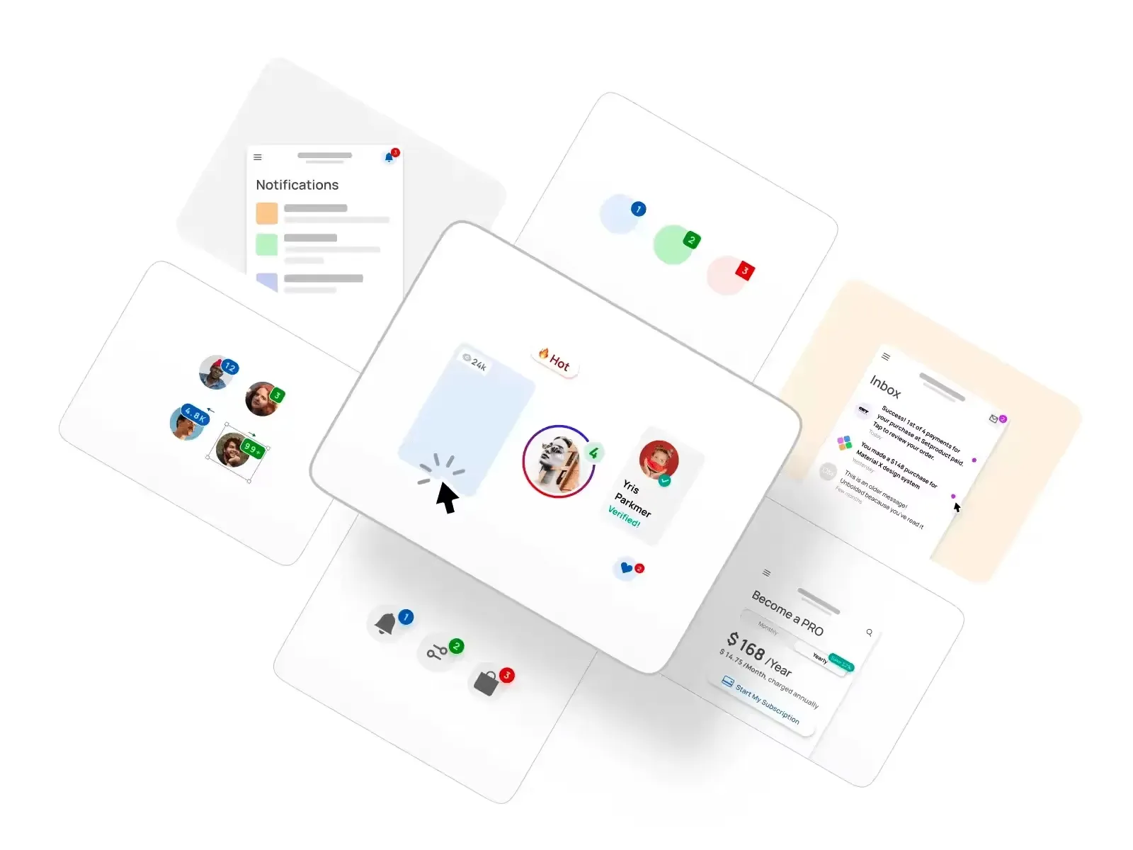 Badge UI design exploration covering tips, usability, and real use cases