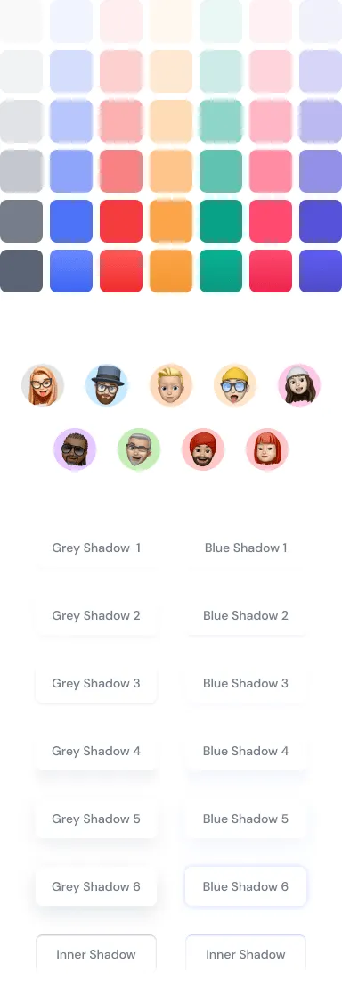 Colors, Shadows, Avatars