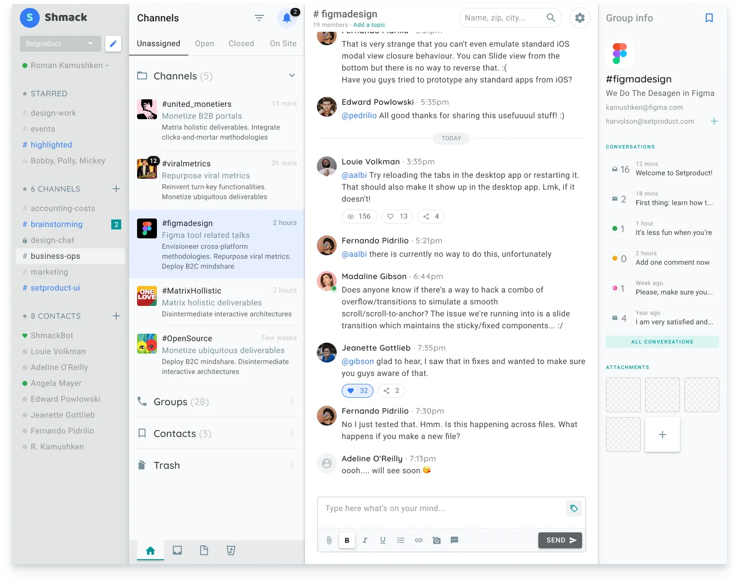Slack Like Messenger