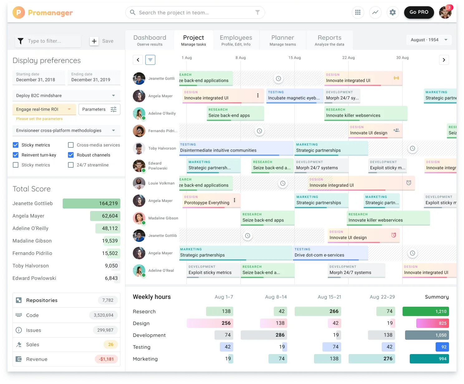 Gantt Project Management