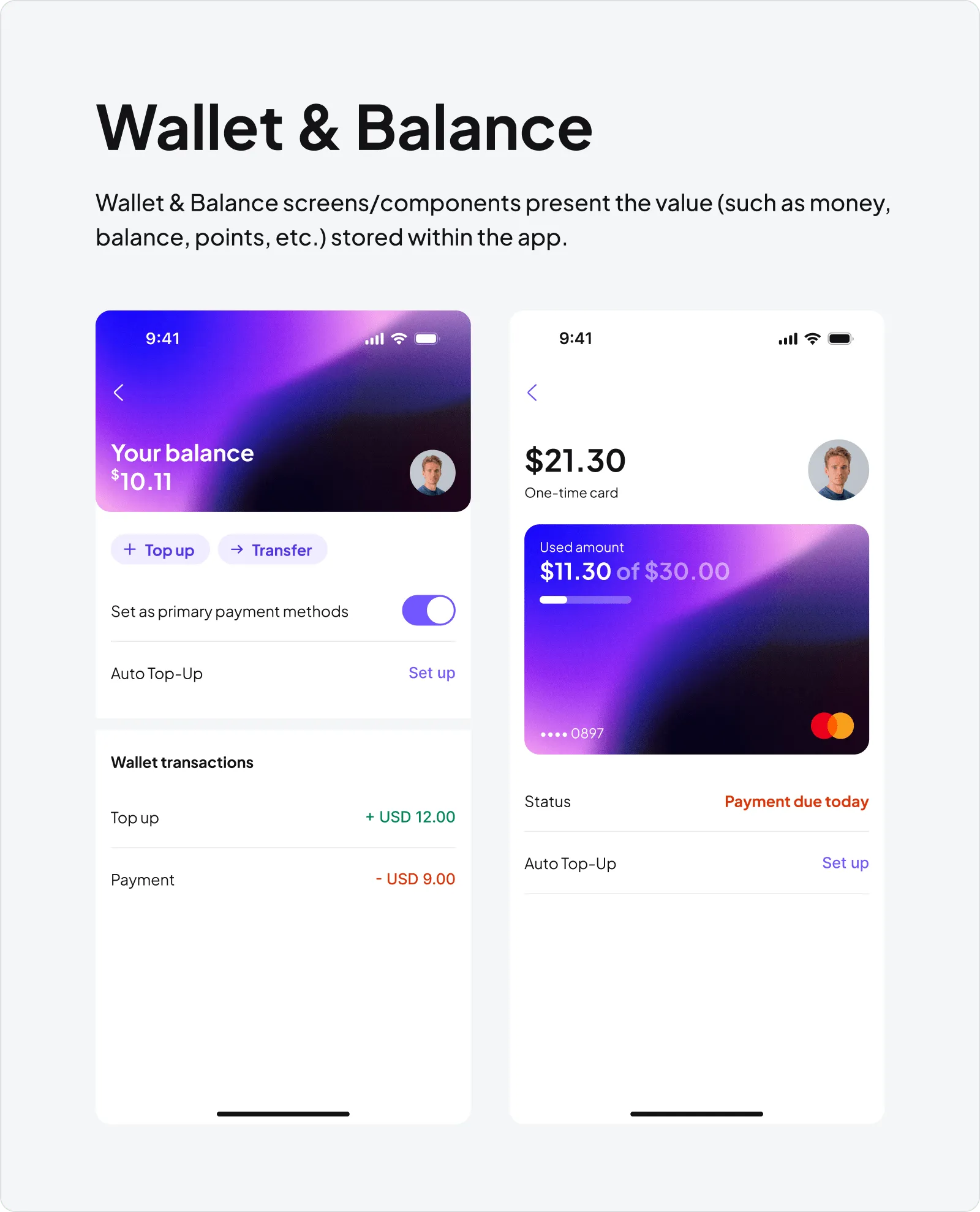 Wallet & Balance