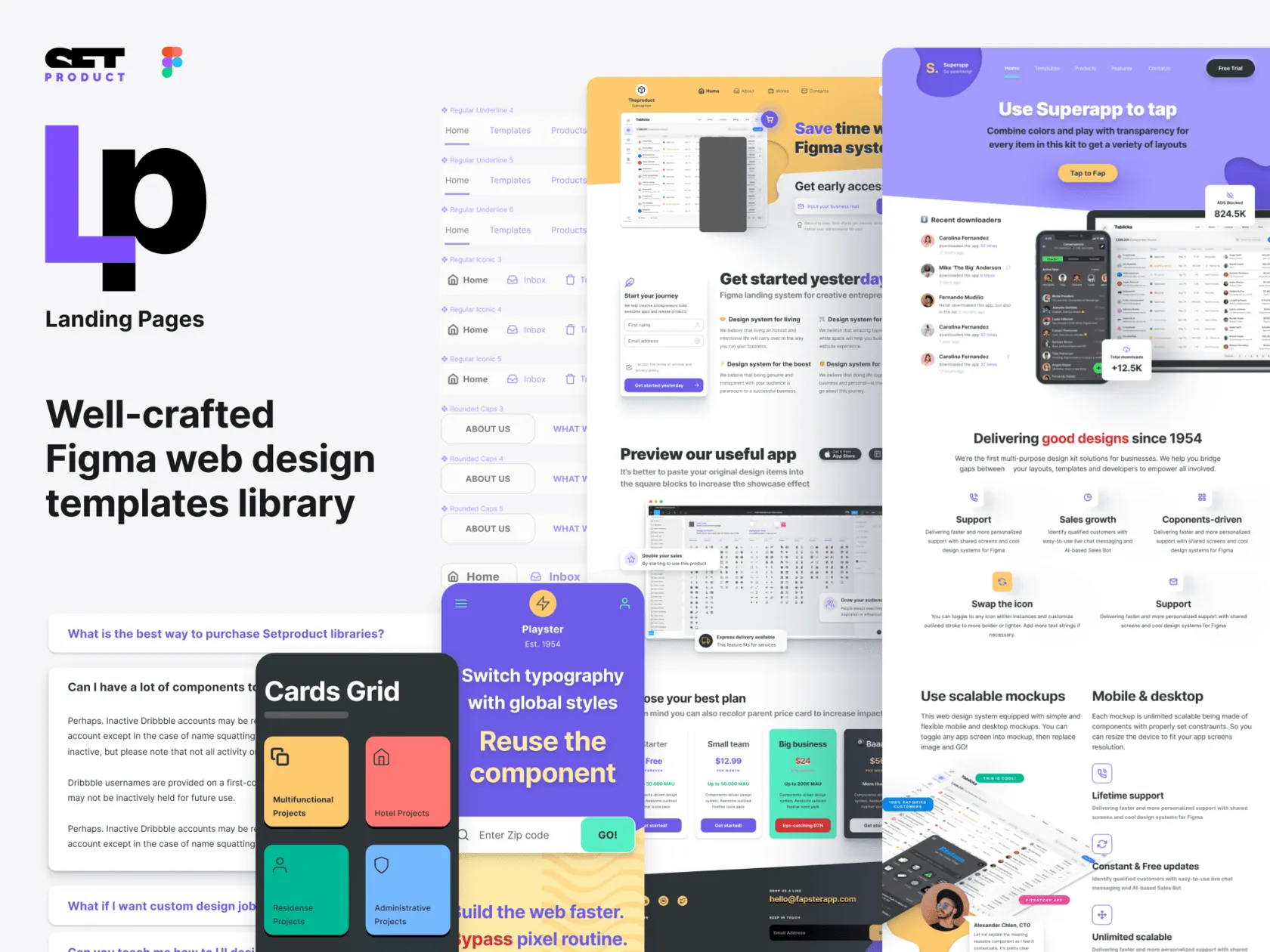 Figma Landing Pages UI kit