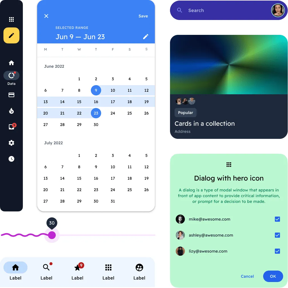 Figma UI kit with NextJS & Tailwind