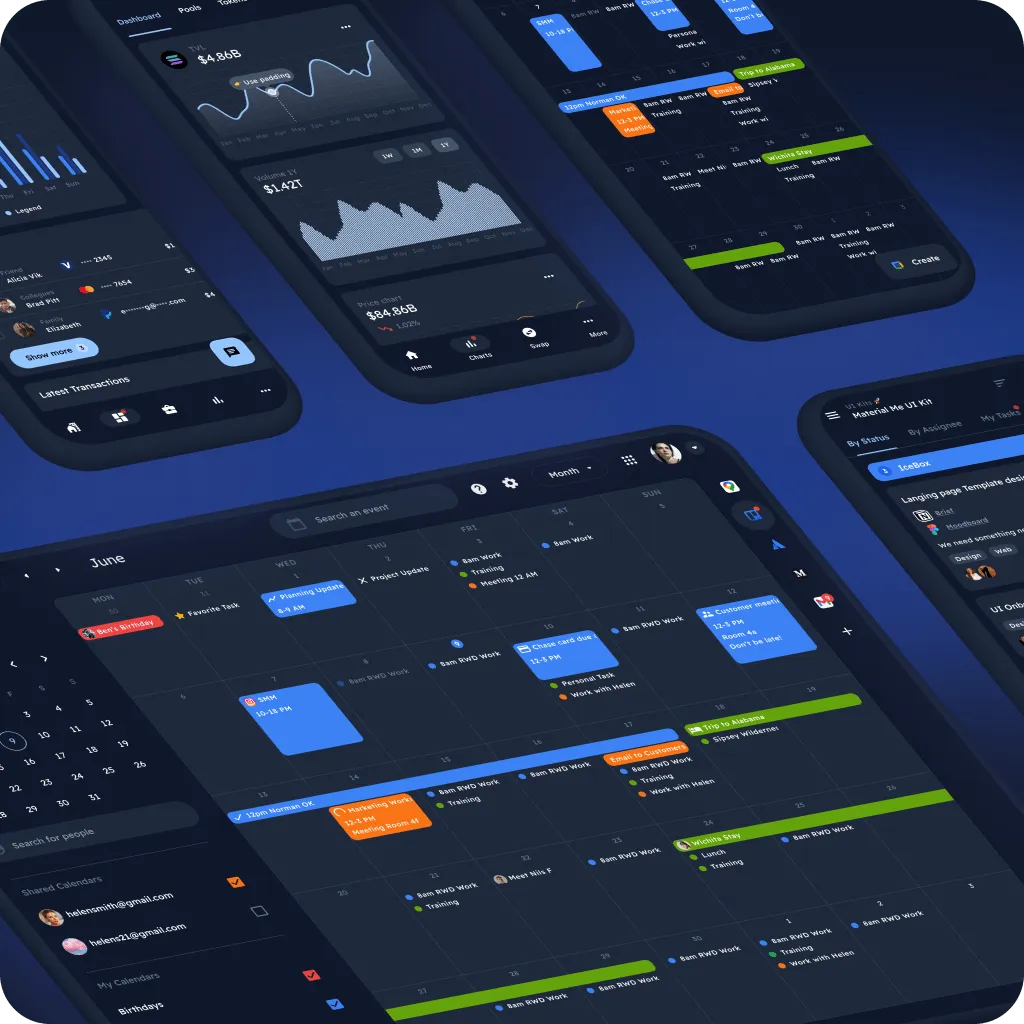 Dark theme is supported