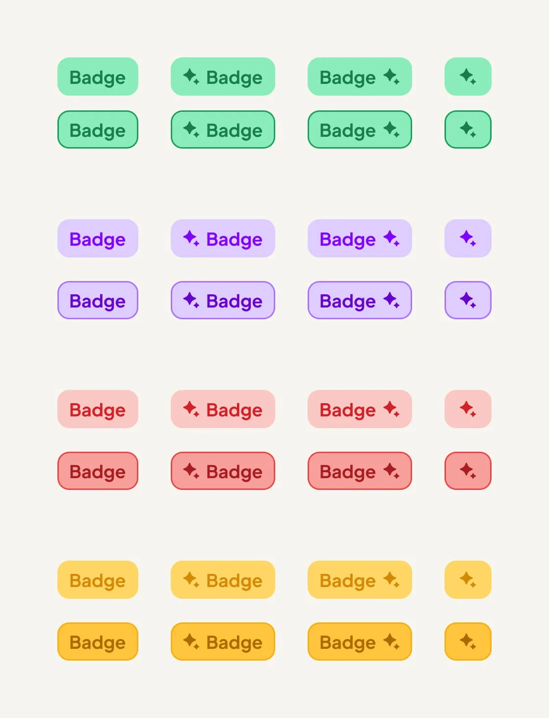 Badge components