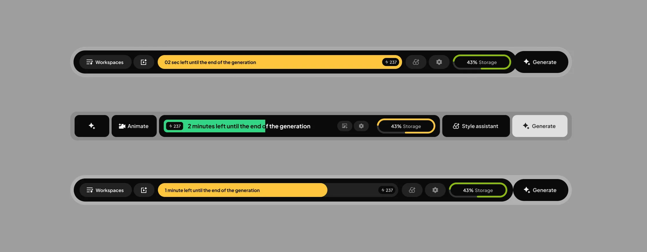 AI status panel