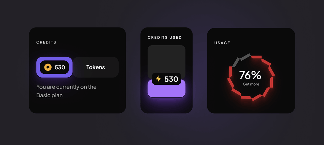 Cards dark theme