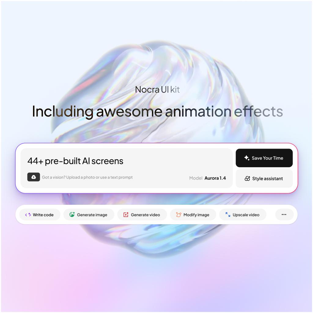 22 pre-built animations