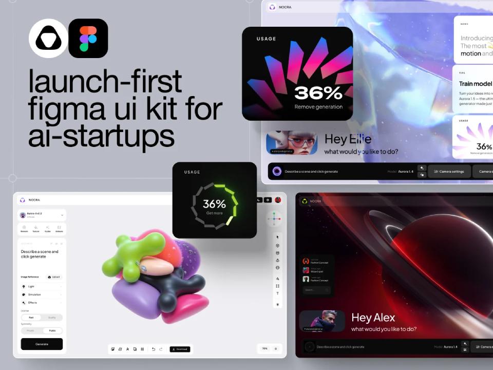 Nocra UI kit for Figma