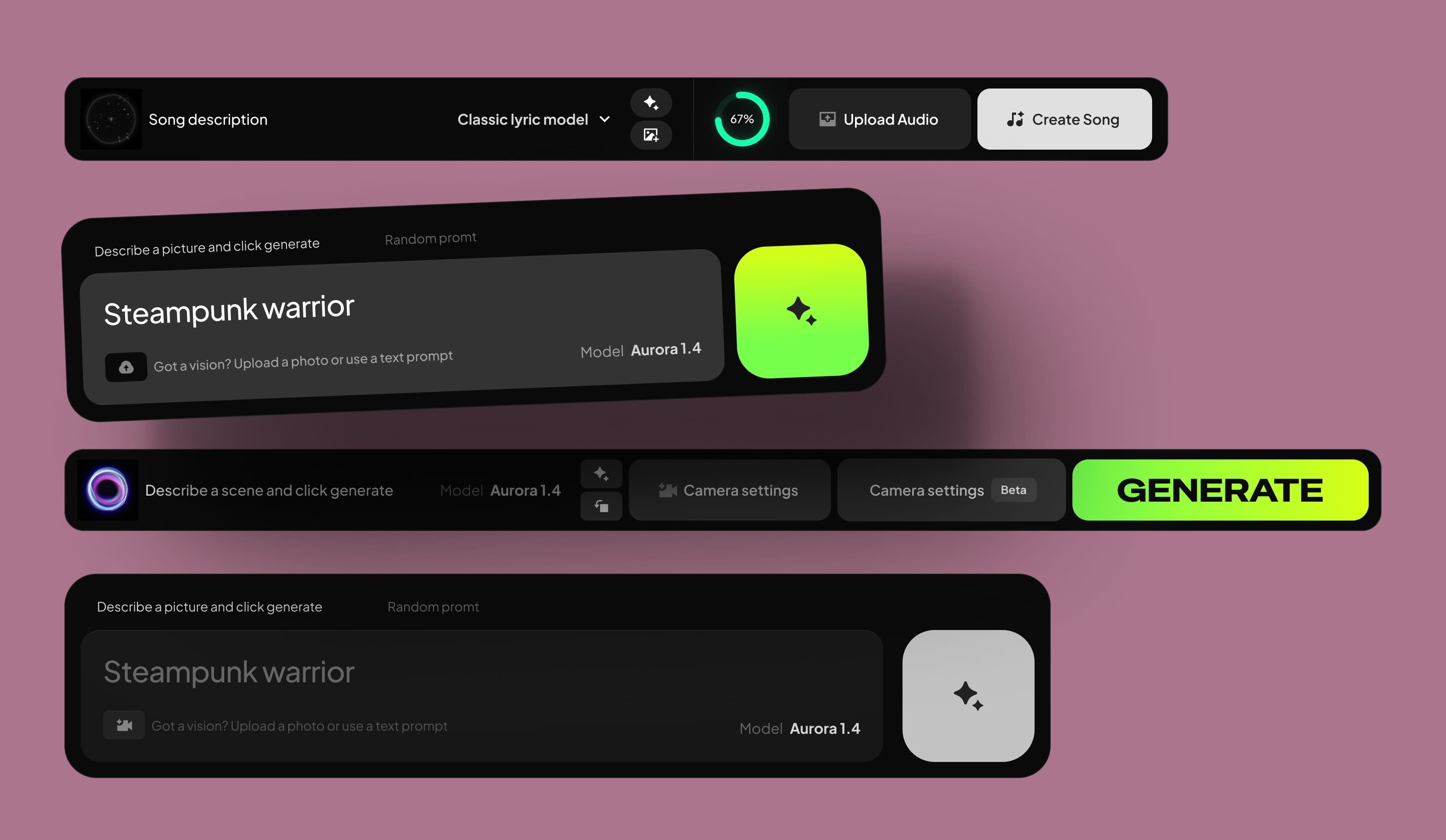 Prompts input widgets