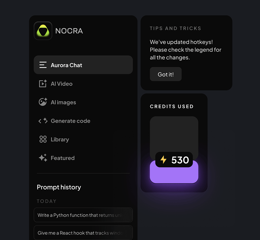 Side navigation dark theme