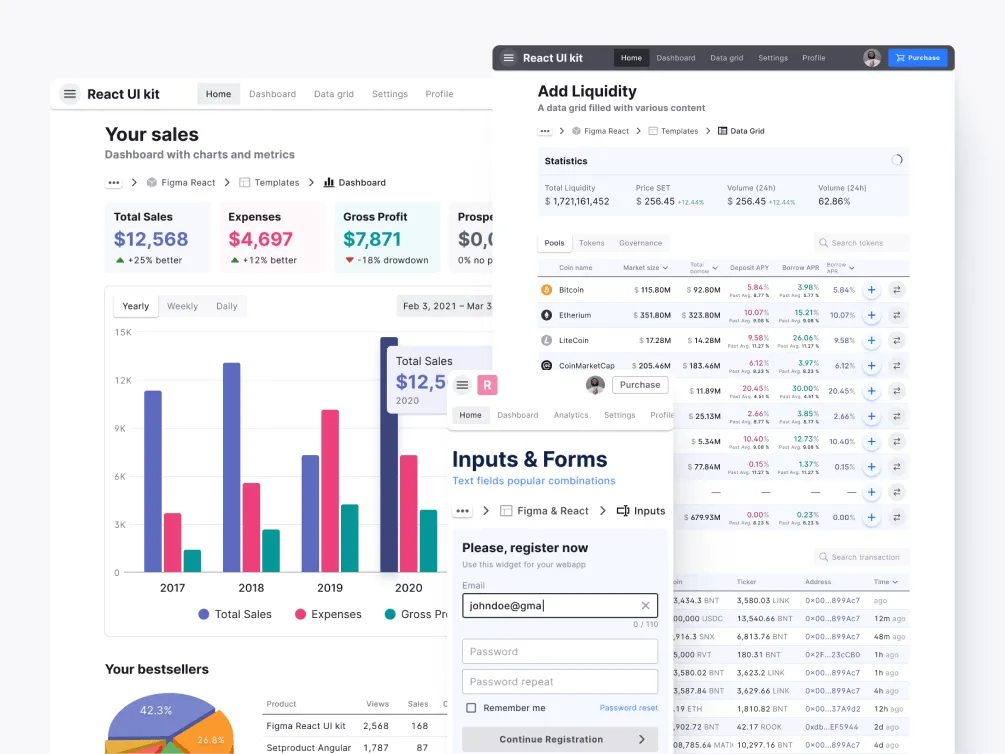 Figma & React UI kit