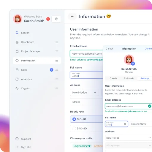 30 templates for desktop & mobile