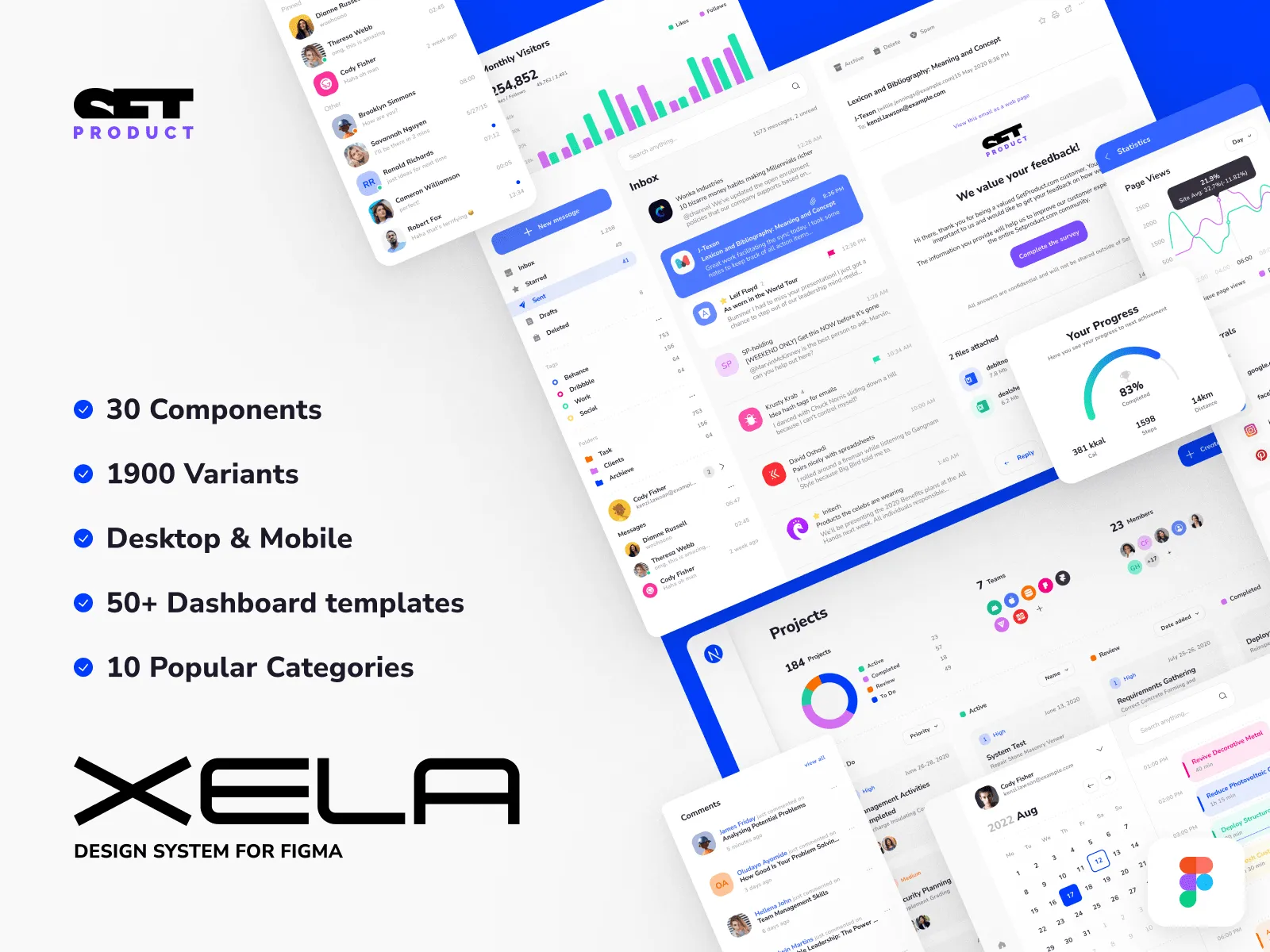 Xela UI kit for Figma